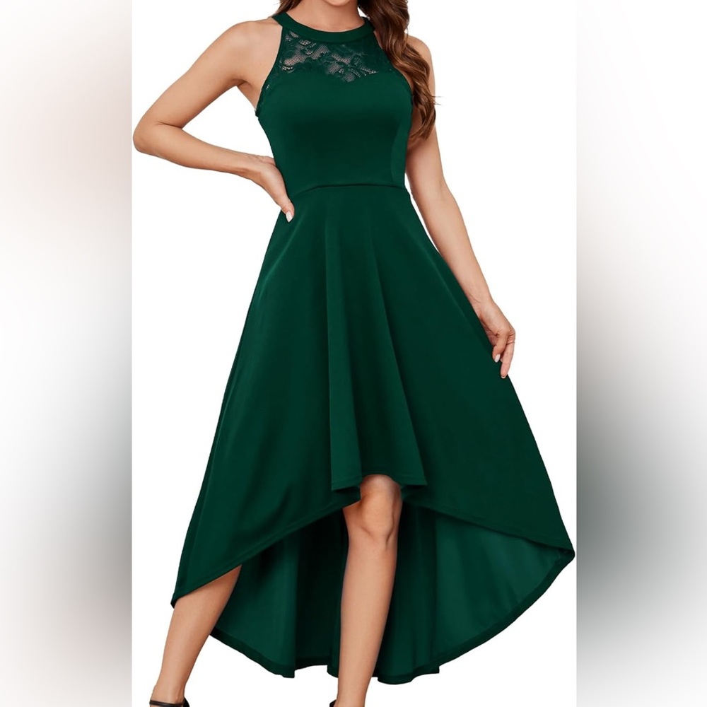 Elegant Green Women's Dress